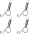 4Pcs Spring Cage Latch Door Spring Latch Hook for Rabbit Cages Metal Finger Spring Latch Hook for Fixing Small Animal, Dog, Cat, Parrot, Guinea Pi...