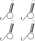 4Pcs Spring Cage Latch Door Spring Latch Hook for Rabbit Cages Metal Finger Spring Latch Hook for Fixing Small Animal, Dog, Cat, Parrot, Guinea Pi...