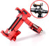 Motorcycle Bike Phone Mount Holder, Aluminum Bicycle Holder for Cell Phone 360° Rotation Bike Handlebar Phone Cradle, Compatible with Smartphones ...
