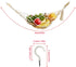 Fruit Hammock, Hanging Fruit Hammock with Hooks Fruit Hammock for Kitchen Under Cabinet Cotton Handwoven Space Saving Under Cabinet Fruit Hammock ...