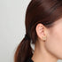 Gold Bow Earrings Necklace Bracelet Jewelry Set for Women-Ribbon Bowknot Stud Earrings Pendant Choker Necklace Bracelet 18K Gold Plated Bow Valent...