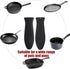 2 Pack Silicone Pan Handle Sleeve, Heat Resistant Cast Iron Skillet Handle Covers for Pots and Pans, Assist Handle Holder Grip for Kitchen Frying ...
