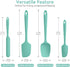 High Heat Resistant Silicone Spatulas: U-Taste 480ºF Hot Proof Food Grade Flexible Silicon Baking Scraper, Food Grade Rubber Kitchen Cooking Mixin...