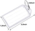 Tatuo 100 Pieces White Tough Plastic Key Tags with Split Ring Label Window Id Luggage Tag Key Ring Key Chain...
