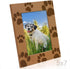 KATE POSH - Doggie Paw Engraved Natural Wood Picture Frame, Best Dog Ever, Memorial Dog Frame, Best Cat Ever, Memorial Cat Photo Frame (5x7-Vertic...