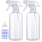 JohnBee Spray Bottles - 16.9oz/2Pack - Premium Adjustable Spray Bottles for Cleaning - No Leak And Clog Mister Spray Bottle - Spray Bottle For Hai...