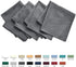 maxmill Jacquard Cloth Napkins 20 x 20 Inch Swirl Pattern 4 Packs Charcoal Solid Washable Polyester Comfortable for Family Dinners Weddings Partie...