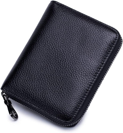 EASTNIGHTS Genuine Leather Credit Card Holder Case RFID Card Wallet Travel Passport Wallet...