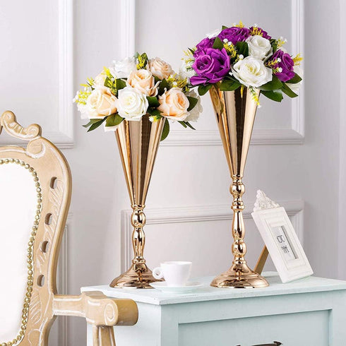 Sziqiqi Trumpet Floral Centerpiece Riser Stand for Wedding Reception Centerpieces Party Event Anniversary Birthday Decoration Flower Arrangement P...
