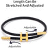 Simple Titanium Rope Steel Wire Bracelet with Adjustable Design Polished H Shape Buckle Bracelet Outdoor Casual Minimalist Fashion Gift for Women ...
