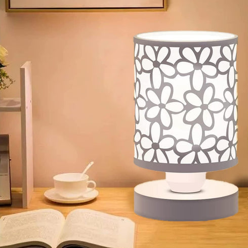 Bedside Table Lamp, Table Lamp, Bedside Nightstand Lamp,Small Table Lamp with Metal Shade, Dresser, Living Room, Kids Room, College Dorm, Coffee T...