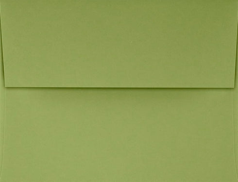 LUXPaper A2 Invitation Envelopes | Peel & Press | 4 3/8" x 5 3/4" | Avocado Green | 70lb. Text | 50 Qty...