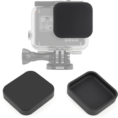 SOONSUN Silicone Lens Cap Cover Kit for GoPro Hero 5 6 7 Black Hero(2018) Camera and Housing Case (Included 2 x Lens Caps for Hero5 6 7 Black Came...