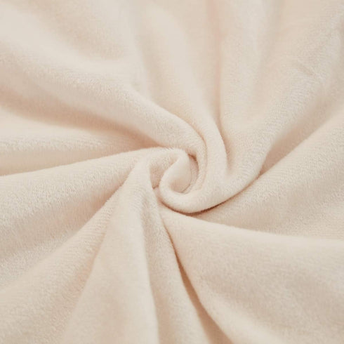 JAUXIO Diamond Pinch Pleated Crystal Velvet Pillowcases 2 Pack Solid Pintuck Throw Cushion Cover for Home Decor Hidden Zipper Closure (Cream, Stan...
