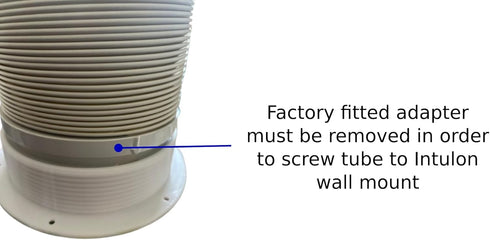 intulon 6-inch Tube Portable AC Air Conditioner/Fan Exhaust Plastic Hose Flange Wall Mount - Counter-Clockwise thread 6CCWMOUNT,Off White...