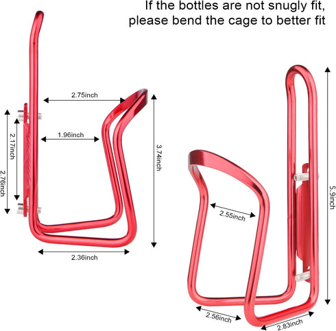 Bike Water Bottle Cage, 1Pack Cycling Bicycle Water Bottle Cage Holder Bracket for Mountain Bike MTB Road Bike, Bike Accessories, Made of Lightwei...