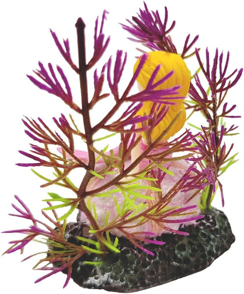 Fish Tank Conch Decorations, Aquarium Plants Decoration Seashell Coral Ornaments...
