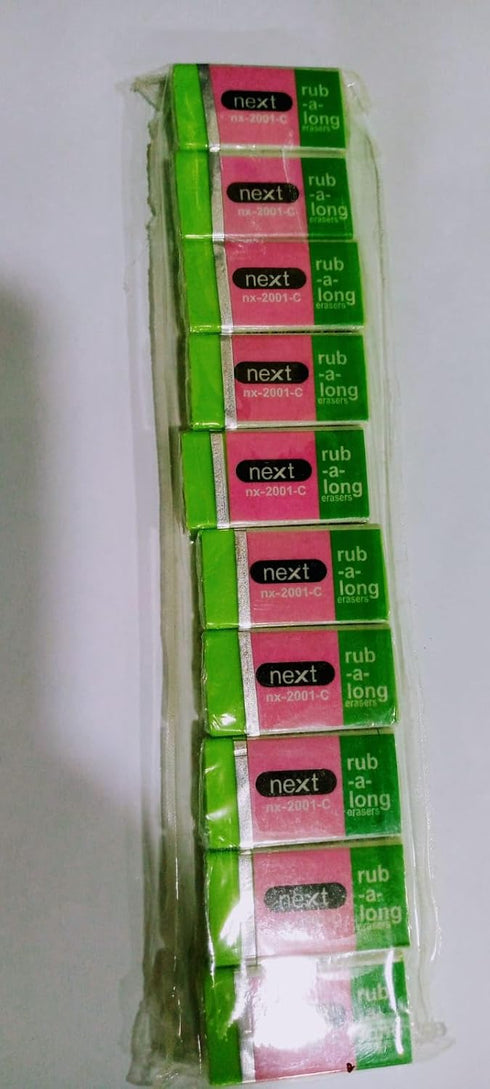 Next Erasers, Pink Erasers,Pencil Erasers, Pack of 10 Erasers for Kids, Erasers Bulk for School Supplies, Art, and Office Use. Latex- Free Pencil ...