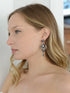 Mariell Vintage Black and Grey Crystal & CZ Chandelier Dangle Earrings for Fashion, Prom, Bridesmaids...