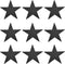 MECCANIXITY Star Cutouts Paper Five Star Confetti Cutouts for Birthday Party Classroom Wedding Bulletin Board Wall Decorations 11 Inches,(Black) P...