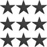 MECCANIXITY Star Cutouts Paper Five Star Confetti Cutouts for Birthday Party Classroom Wedding Bulletin Board Wall Decorations 11 Inches,(Black) P...