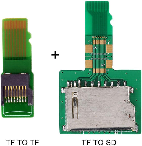 Cablecc 1Set SD TF Card Socket Female to Micro-SD TF Male Memory Card Kit Extension Adapter Testing Tools Extender...