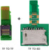 Cablecc 1Set SD TF Card Socket Female to Micro-SD TF Male Memory Card Kit Extension Adapter Testing Tools Extender...