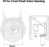 3-Inch Toilet Flappers Replacement Kit for Gerber 99-827, 3 Inch Toilet Flush Valve with Stainless Chain and Hook, High Performance Silicone Toile...