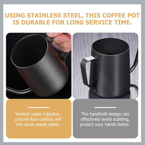 Coffee Pot Whistling Teapot Coffee Drip Pot Pour over Coffee Maker Stovetop Whistling Kettle Long Spout Kettle Whistling Teakettle Tea Strainer Go...