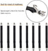 Adjustable Bed Sheet Straps Clips, Elastic Mattress Sheet Fasteners Holder and Suspenders, Grippers to Hold Sheet, Mattress, Sofa, Couch, Table Cl...