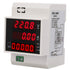 Digital Voltmeter Ammeter Power Meter, Multi-functional Din Rail Power Factor Voltage Current Power Tester, Multimeter Volt Amp Watt Meter (AC 80-...