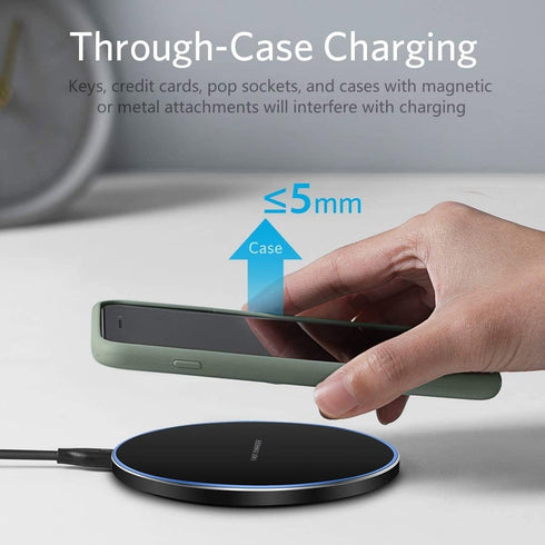 20W Fast Wireless Charger Pad,Wireless Phone Charging Station Compatible with iPhone 14/15/13/12/11/SE/X/AirPods,Fast Charge for Samsung Galaxy S2...