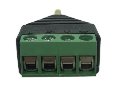 Cerrxian 3.5mm 4 Pole Stereo TRRS Audio Video Male to 4 Screw Terminal Female Headphone Replacement Solderless Balum Converter Adapter (2-Pack)...