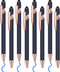 8 Pcs Blue Ink Ballpoint Pen with Stylus Tip 2 in 1 Stylus Ballpoint Pen Metal Pens Stylus Pen for Touch Screens School Office Coworkers (Blue Ros...