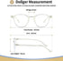 Dollger Blue Light Blocking Glasses Vintage Round Frame Eyeglasses for Women Men 2 Pack Transparent and Black...