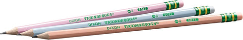 Ticonderoga® Pastel Pencils, 2 Soft, Assorted Colors, Pack Of 10 Pencils...