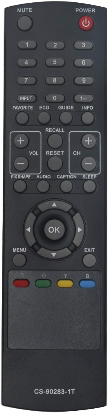 CS-90283-1T Replaced Remote fit for SANYO TV DP50747 DP26647 DP42647 DP50747 DP42746 DP26647 DP50747 DP26648A DP32648 DP37649 DP42848 DP46819 DP 4...