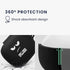 kwmobile Silicone Case Compatible with JBL Live Pro 2 TWS Case Cover - Don't Touch My Headphones White/Black/Black...