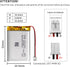 EEMB Lithium Polymer Battery 3.7V 950mAh 533450 Lipo Rechargeable Battery with Wire JST 2.0mm Connector for Speaker and Wireless Device- Confirm D...