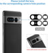 2 Pack Back Rear Camera Lens Glass Replacement for Google Pixel 7 Pro 5G 2022 GP4BC GE2AE with Pre-Installed Adhesive, Include Repair Tool Set+ In...