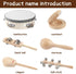 6PCS Musical Instruments for Kids Toddler Natural Wooden Percussion Toy Sets Preschool Education Music Instruments Present for Birthday Christmas ...
