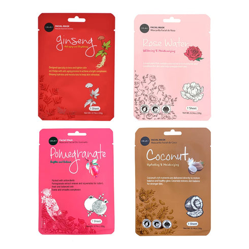 Celavi Essence Facial Sheet Face Mask Variety Set (17-Packs) Classic Korean Skincare...