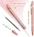 6 Pack Ballpoint Pen 2-in-1 Stylus Retractable Ballpoint Pen with Stylus tip, Metal Stylus Pen for Touch Screens, 1.0 mm Black Ink...