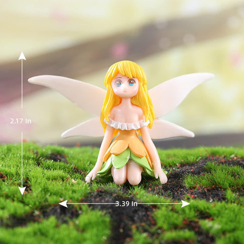 Miniature Fairy Garden Accessories, Small Fairy Figurines for Fairy Garden, Flower Pot,Garden Wands, Home Decoration, Birthday Cake Topper, Girl F...