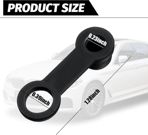 24 PCS Motorcycle Disc Brake Lower Screw Caps with Hole, Waterproof Durable Vehicle Dust Covers Accessories, Universal Car Brake Bleeder Replaceme...