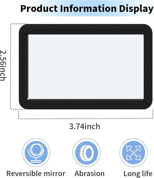 Fighting Fish Training Mirror, Double-Sided Fish Fighting Mirror, Fighting Fish Toys with Suction Cups, Used for Training Fighting Fish, Brontosau...