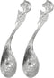 2Pcs Cereal Spoon 18/10(304) Stainless Steel Soup Spoon with Soccer Exclaim Shoot Shape Embossed 6.69inch Service Spoon Bottle Opener 2 in 1 Tool ...