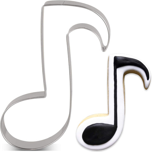 LILIAO Music Note Cookie Cutter Music Biscuit Fondant Cutter - 3.2 x 4.2 inches - Stainless Steel...