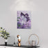 Farmhouse Butterfly Wall Art Purple Bathroom Wall Decor Butterfly Lily Flower Pictures Canvas Prints Framed Modern Just Breathe Painting Artwork f...