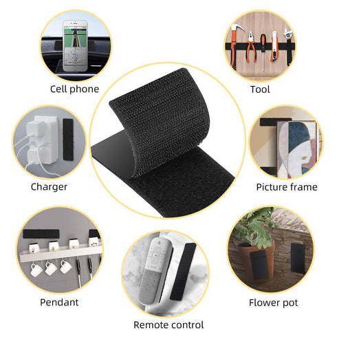 15 Sets 2 x 4 Inch Strips with Adhesive, Double Sided Mounting Adhesive Tape for Wall Crafts, Heavy Duty...